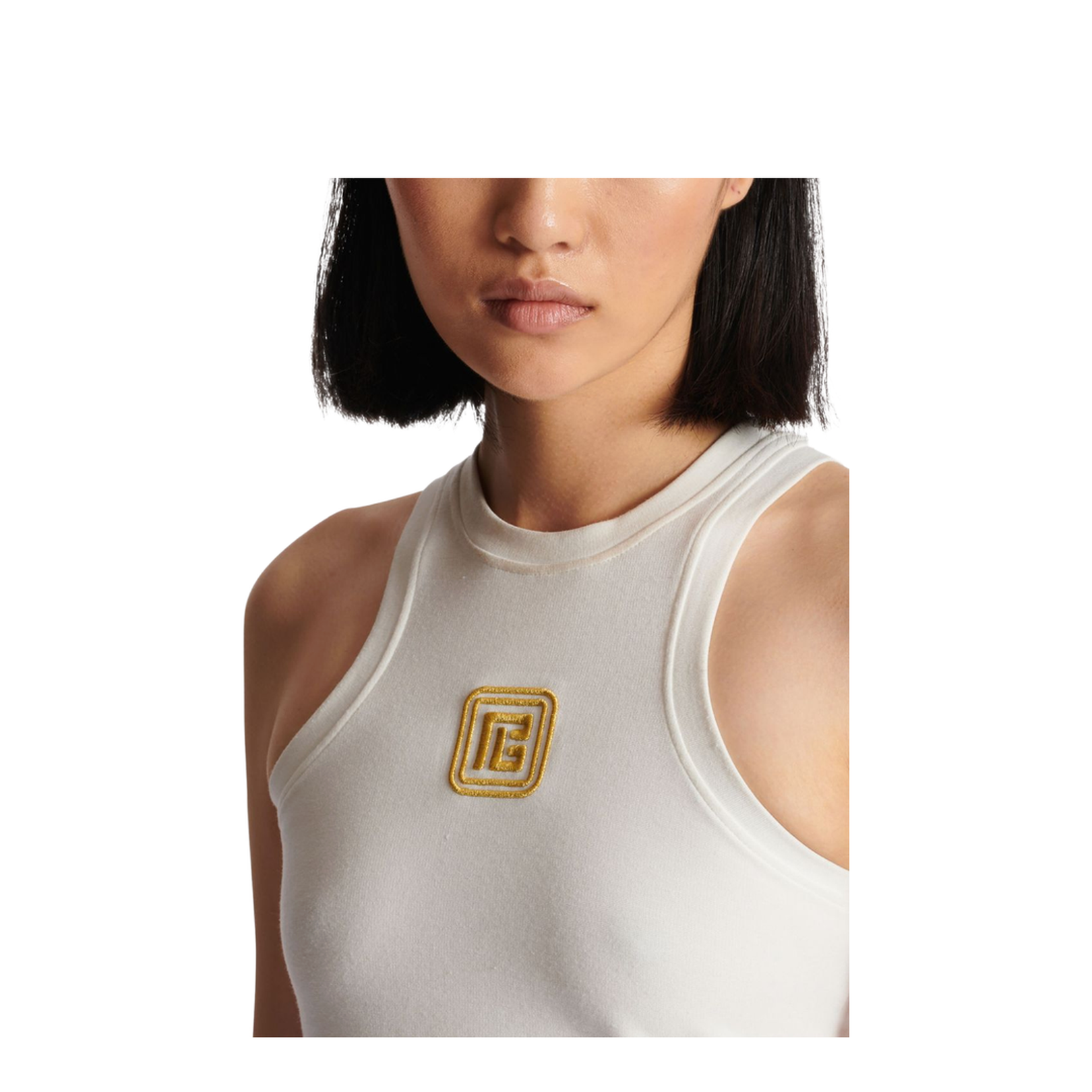 Beige Sleeveless Top