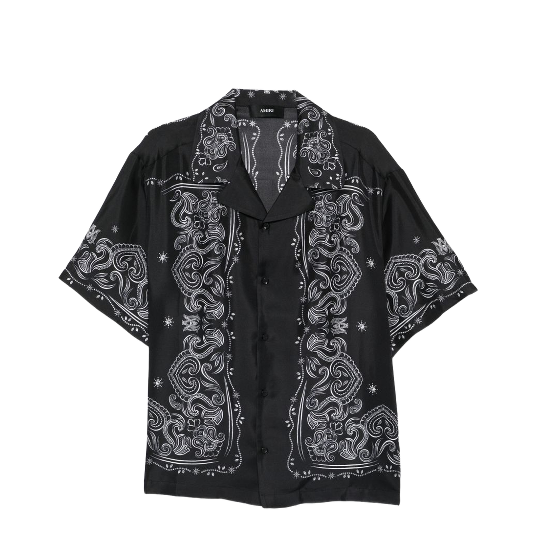 Men's Bandana Print Shirt Black