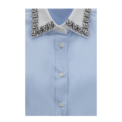MAYFEYR - Prada - Jewel Embellished Collar Shirt - P465JRSOOO1XV2F0M10