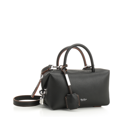 Hold All S Square Bauletto Hand Bag Leather
