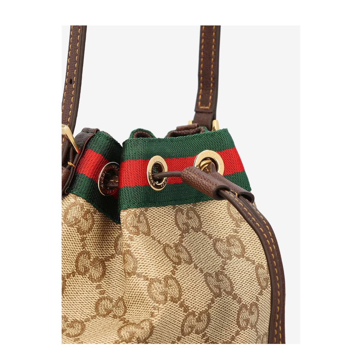 MAYFEYR - Gucci - Mini Bucket Bag With Web Strap - 876060FAF8R8547