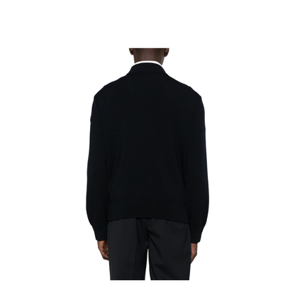 Nylon Down Jacket with Wool Sleeves