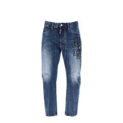 Dsquared2 "dark wash icon stamps bro jeans in