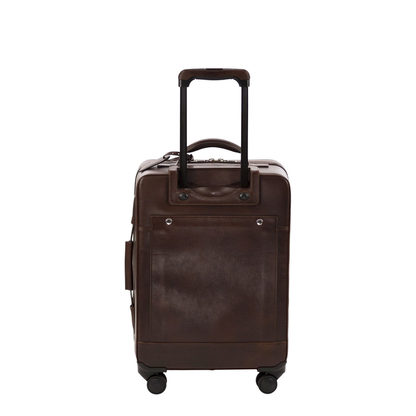 Burnished Calfskin Suitcase in Burgundy