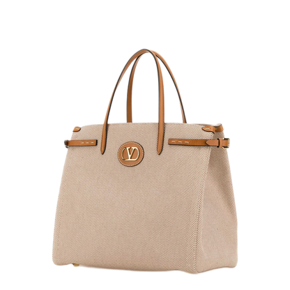 MAYFEYR - Valentino - Two-Tone Canvas Antibes Shopping Bag - 8W2B0R19EZTR2H