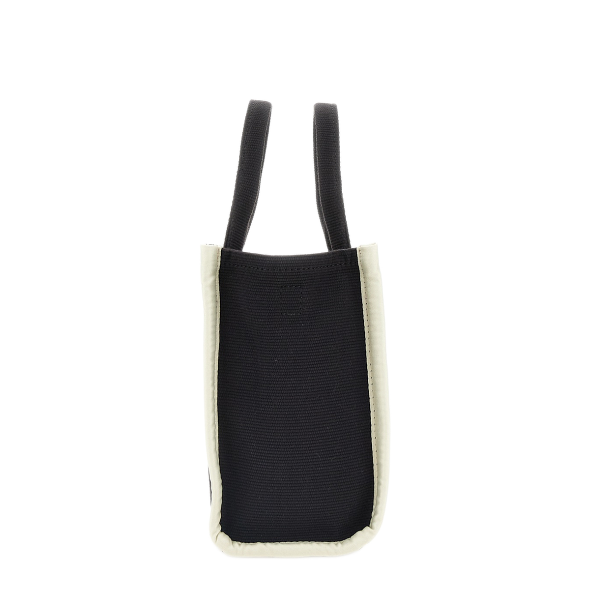 THE Small Woven Jacquard Tote - Black