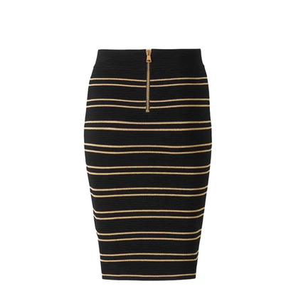 Black Striped Skirt