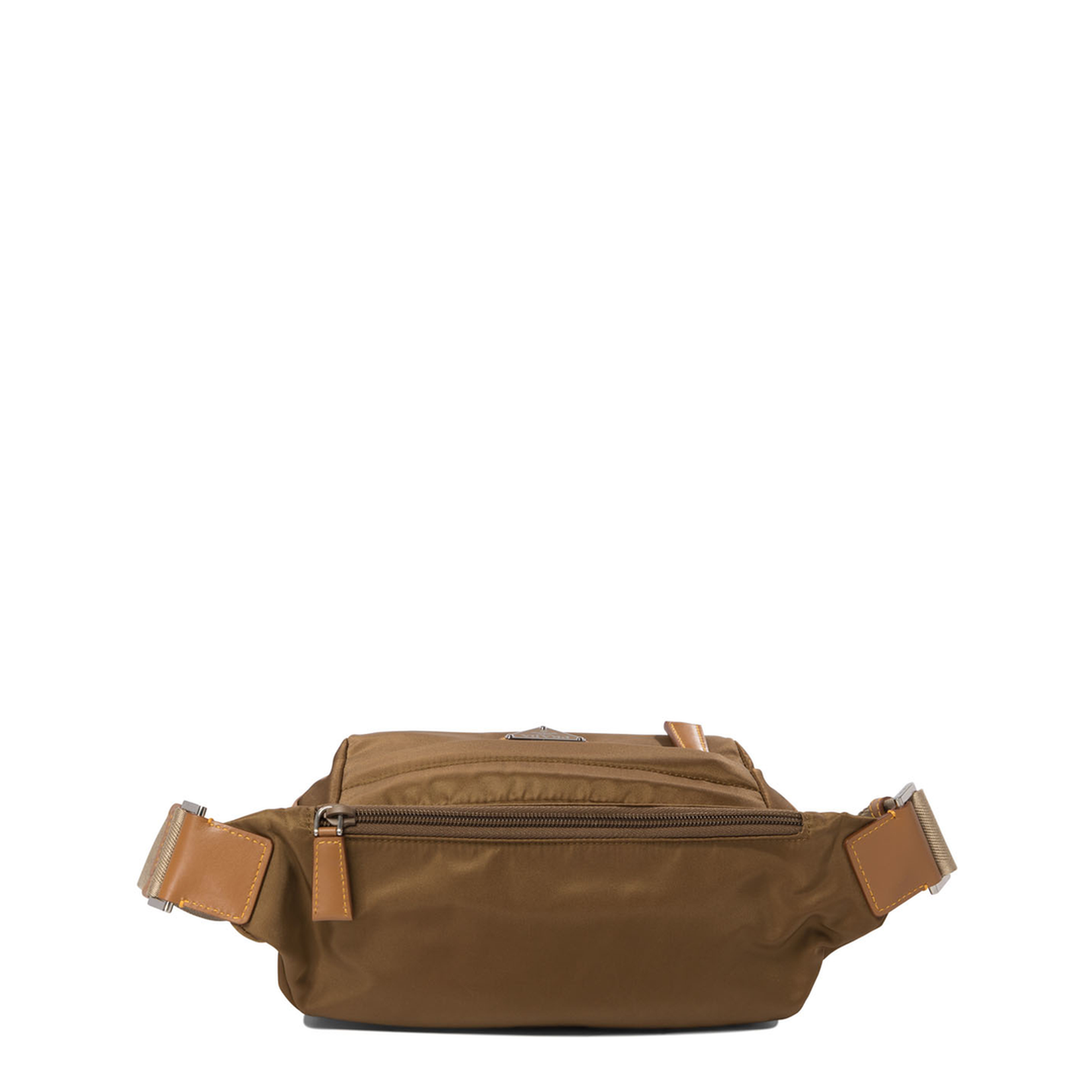 Re-Nylon and Smooth Leather Shoulder Bag