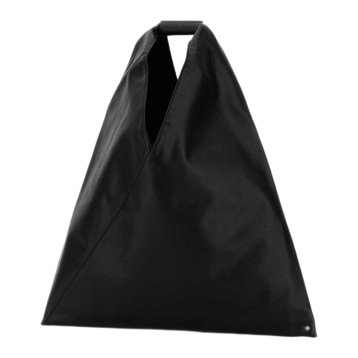 Japanese Bag Classic Large Faux Leather Tote - Black