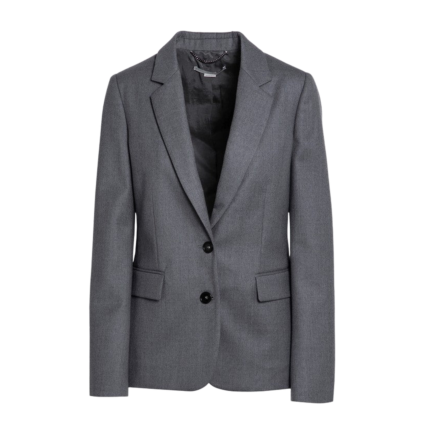 Grey Single-Breasted Jacket