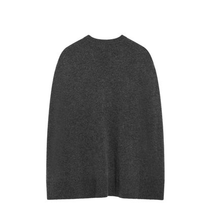 MAYFEYR - Toteme - Grey Cashmere Cape Sweater - 261-WRT0635YA0235083