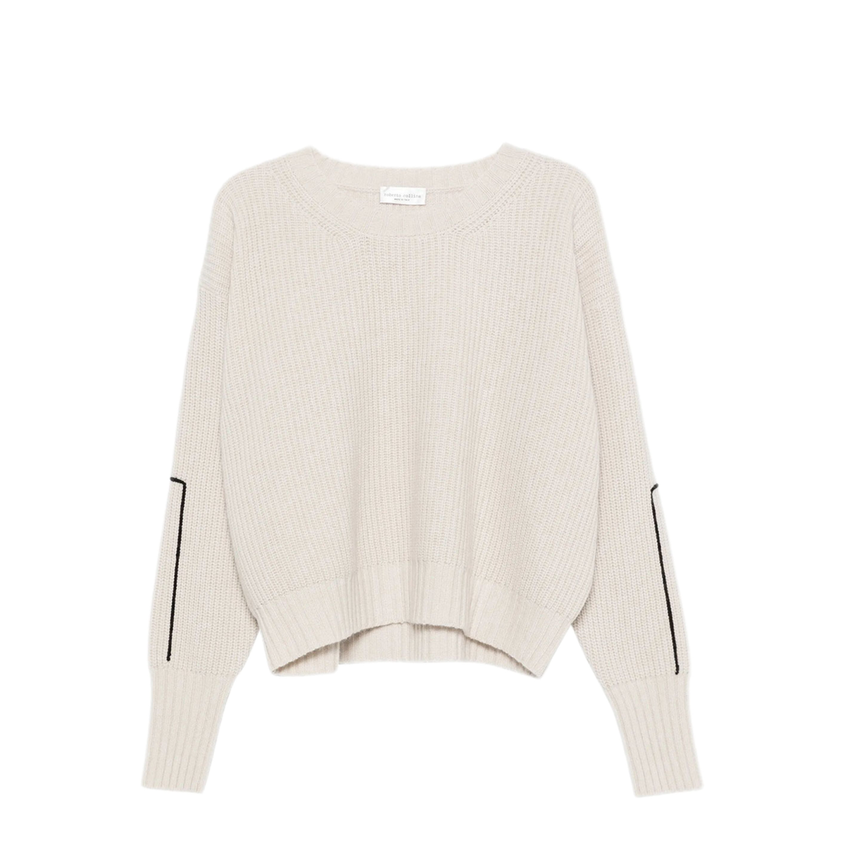 MAYFEYR - Roberto Collina - Pullover In Wool With Contrast Embroidery - B2020104