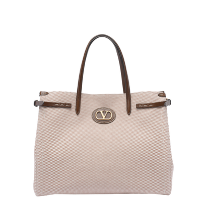 Natural Antibes Tote Bag