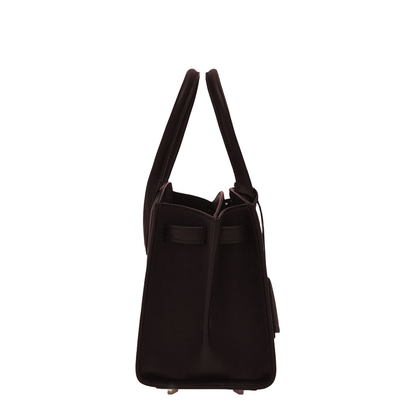 Grained Leather Handbag