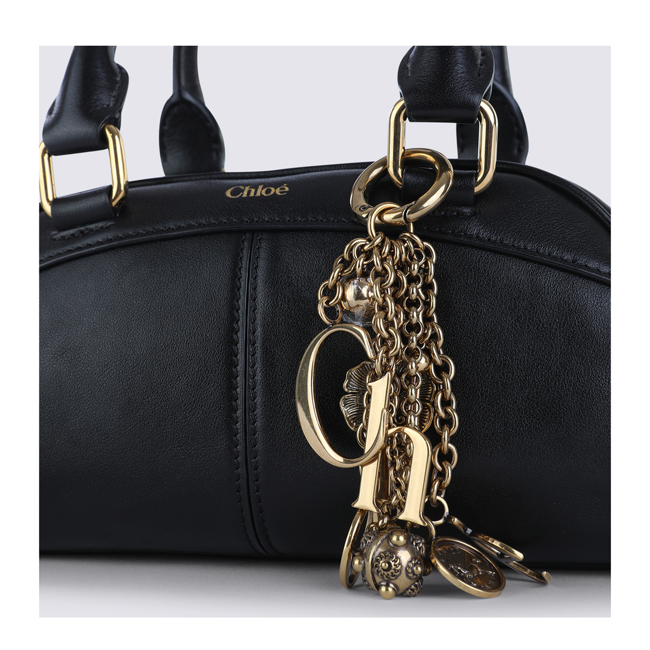 Small Chloé Bowling Bag in Soft Leather - Black