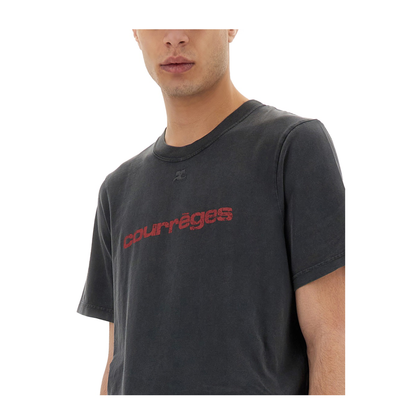 MAYFEYR - Courreges - Logo Print T Shirt - 125JTS008JS0109B168