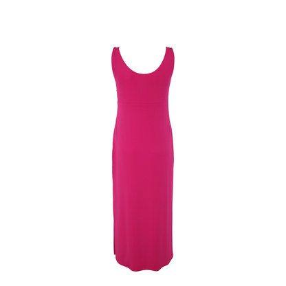 Pink High Slit Long Dress