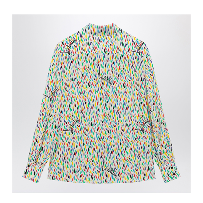 MAYFEYR - Valentino - Multicolored Silk Blouse With Lavallière - 9B3AB8M6AE8CVT
