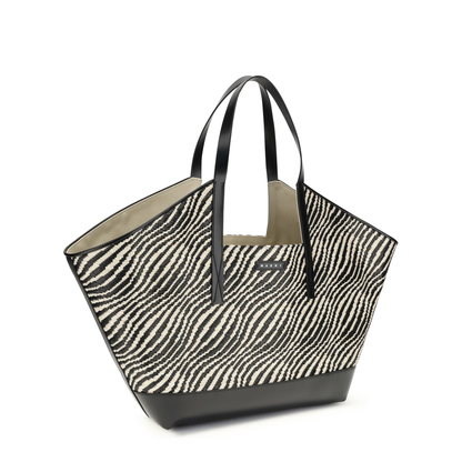 MAYFEYR - Marni - Raffia Effect Fabric Tote Bag - SHMP0162A1P984100N99