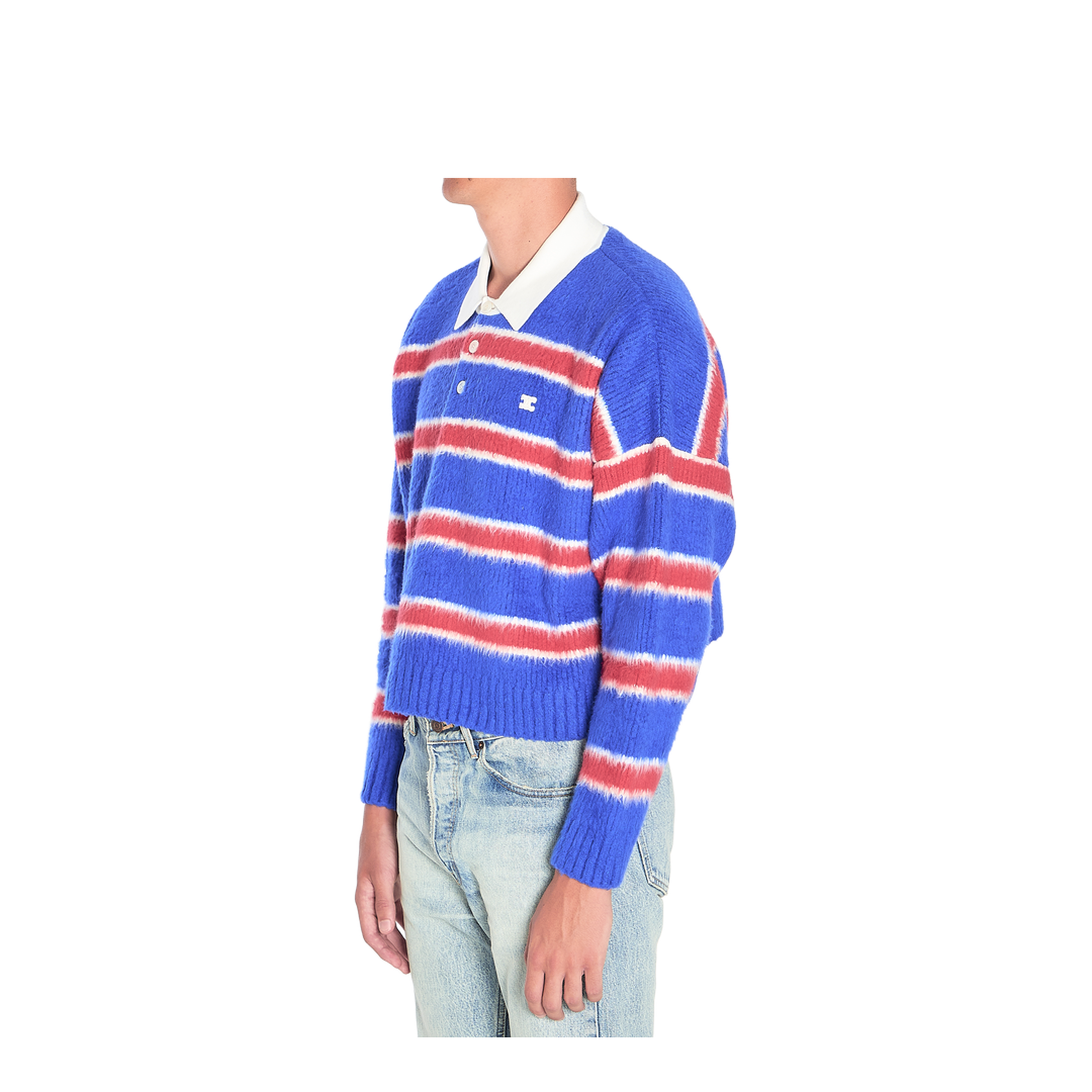 MAYFEYR - Celine - Striped Polo-Style Knit - RY0FQ0ZQJGBT8