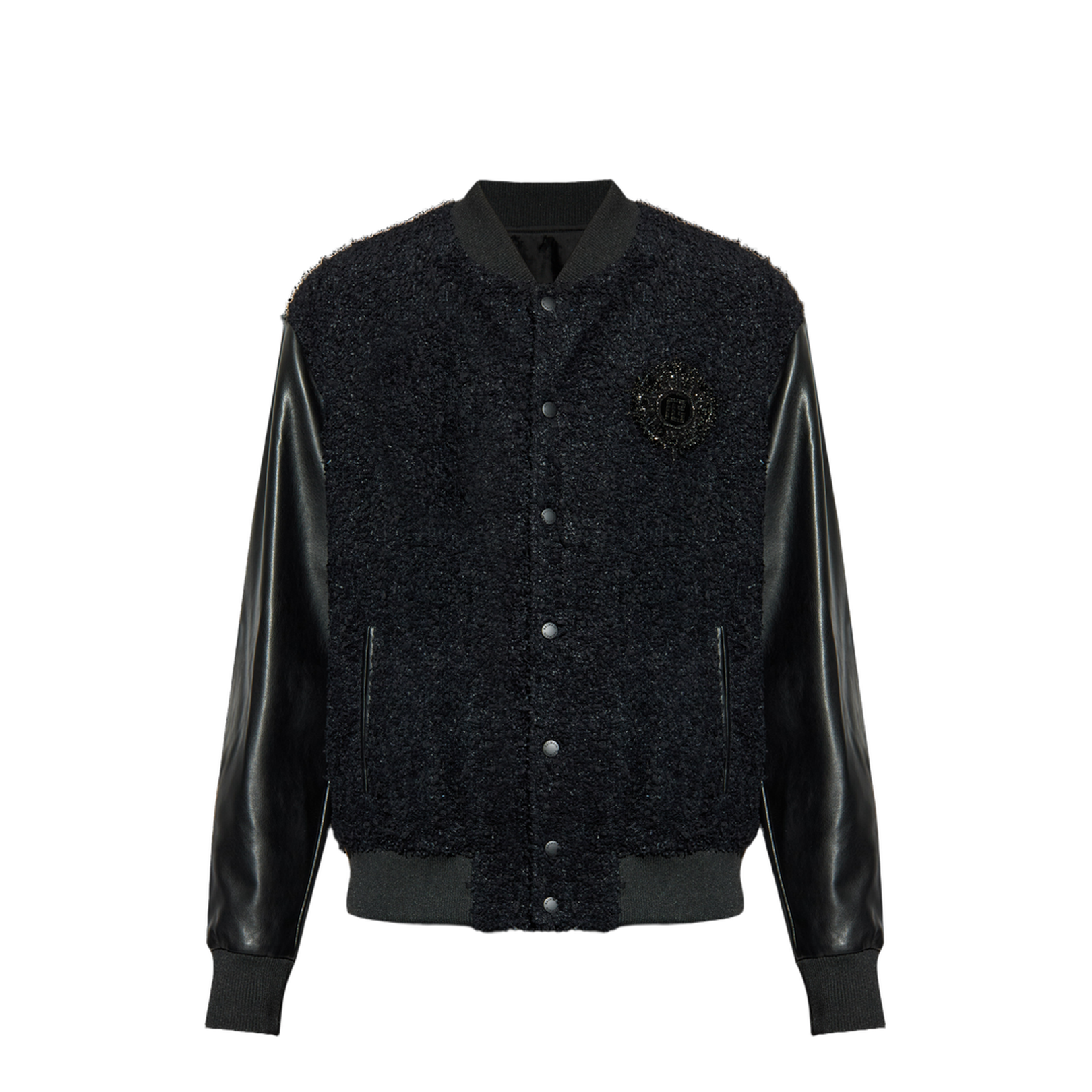 Bomber jacket with appliqué