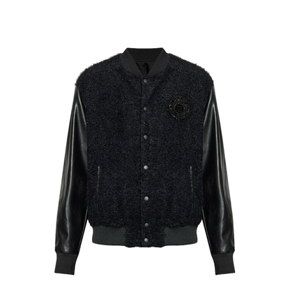 Bomber jacket with appliqué
