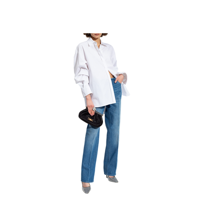 Oversized Shirt with Rounded Shoulders