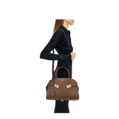 Small Leather Hug Tote Bag