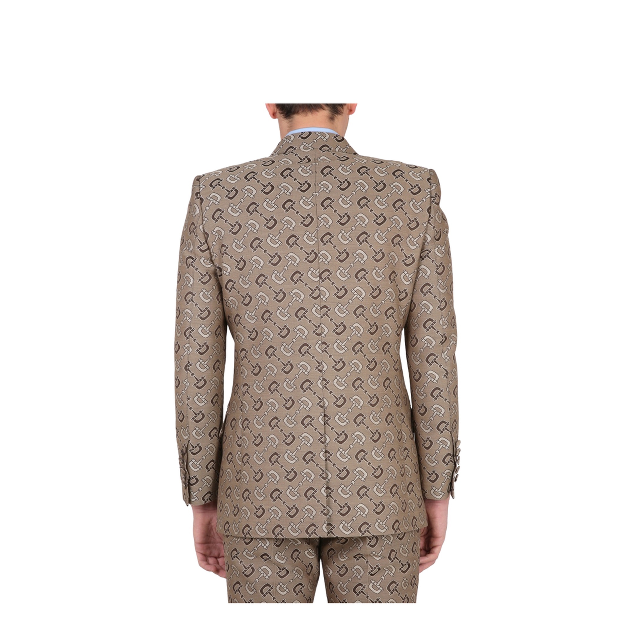 Maxi Clamp Pattern Cotton Jacket