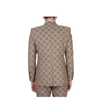 Maxi Clamp Pattern Cotton Jacket