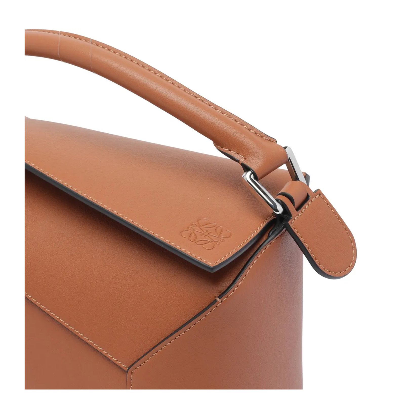 Small Puzzle Edge Bag in Classic Calfskin Brown