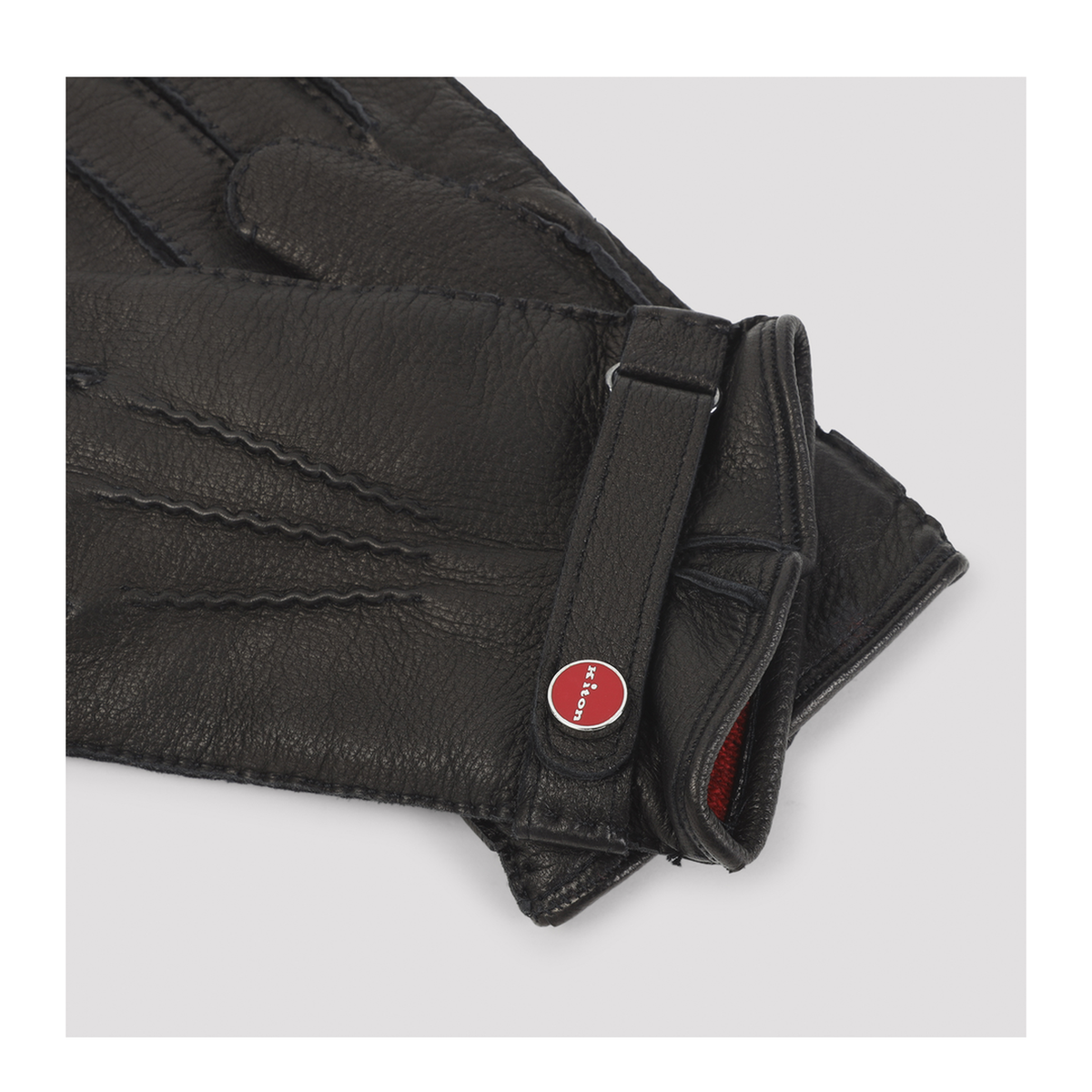 MAYFEYR - Kiton - Black Deer Leather Gloves - UGU023K0212L10003NERO