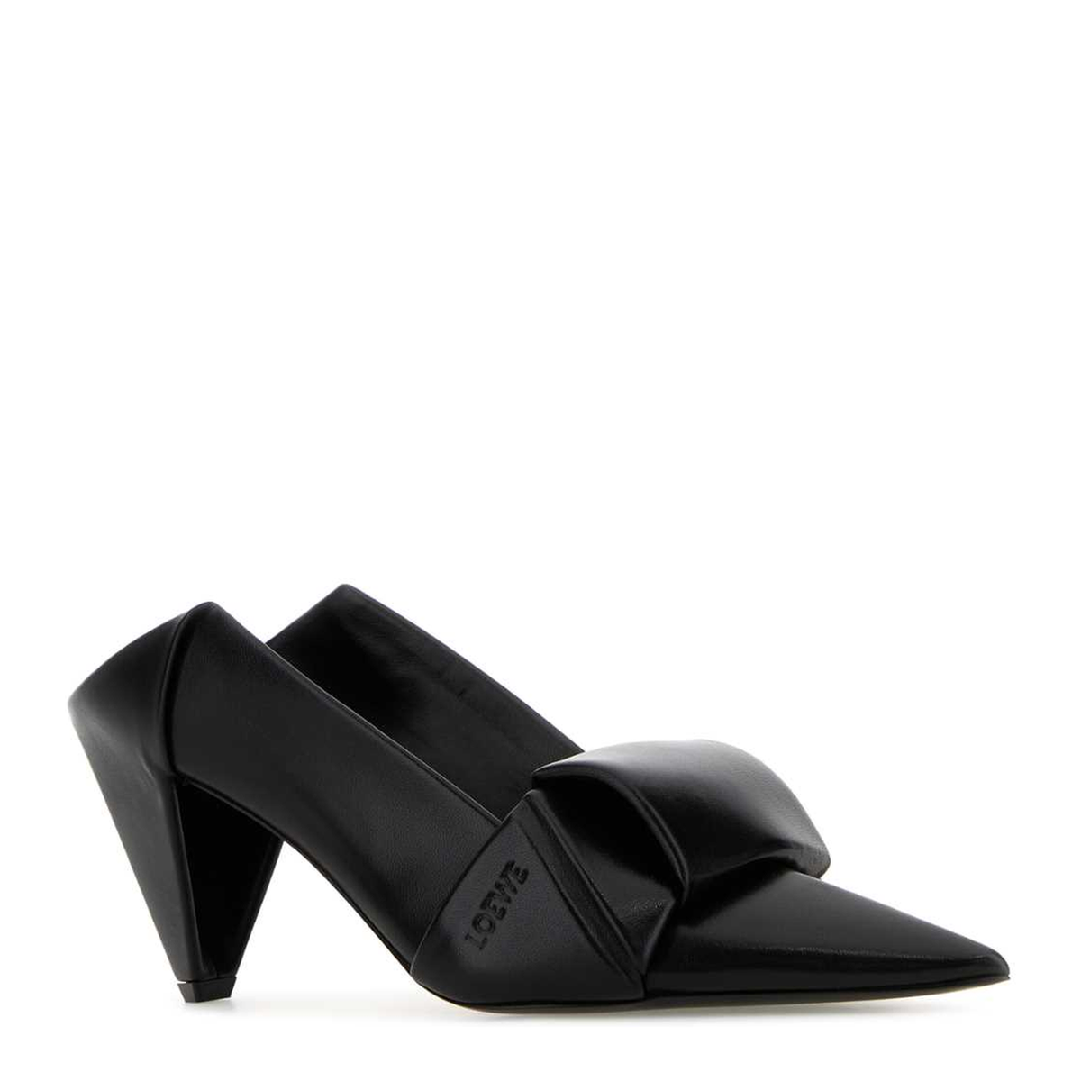 MAYFEYR - Loewe - Black Leather Origami Mules - L814S01XB2BLACK