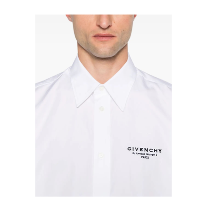 MAYFEYR - Givenchy - Classic Fit Shirt With Logo Print - BM616M14M6