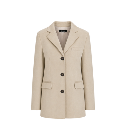 MAYFEYR - LA ROSE - Ivory Suede Coat - 1511COATCAMOSCIOIVORY