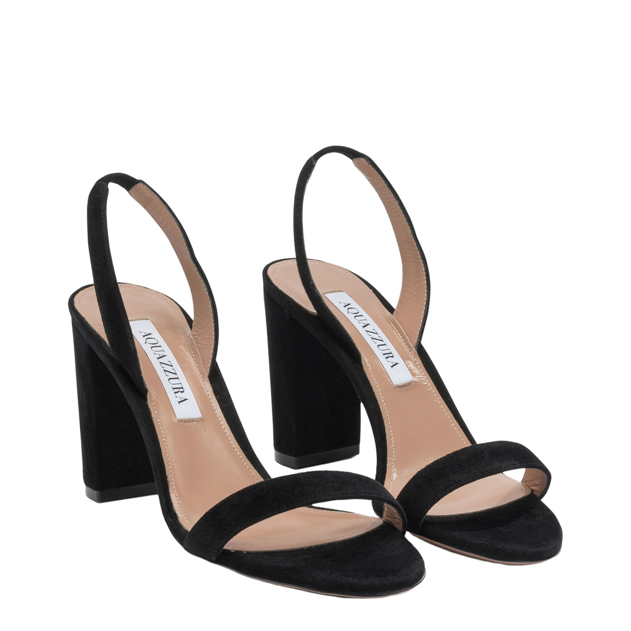 MAYFEYR - Aquazzura - Nude Block 85Mm Heeled Sandals - SNBMIDS0SUE000