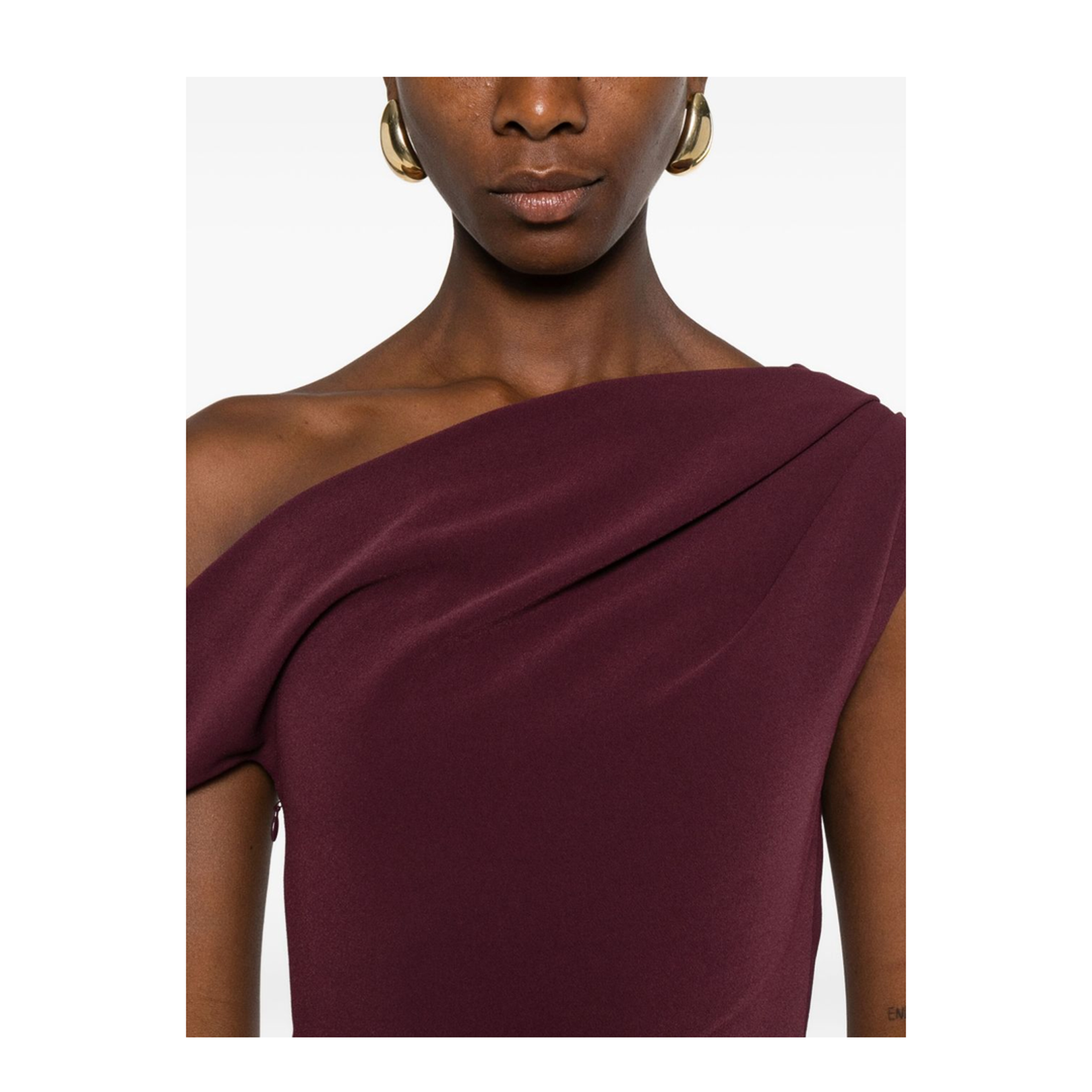 Cowl Neck Sleeveless Side Split Dress