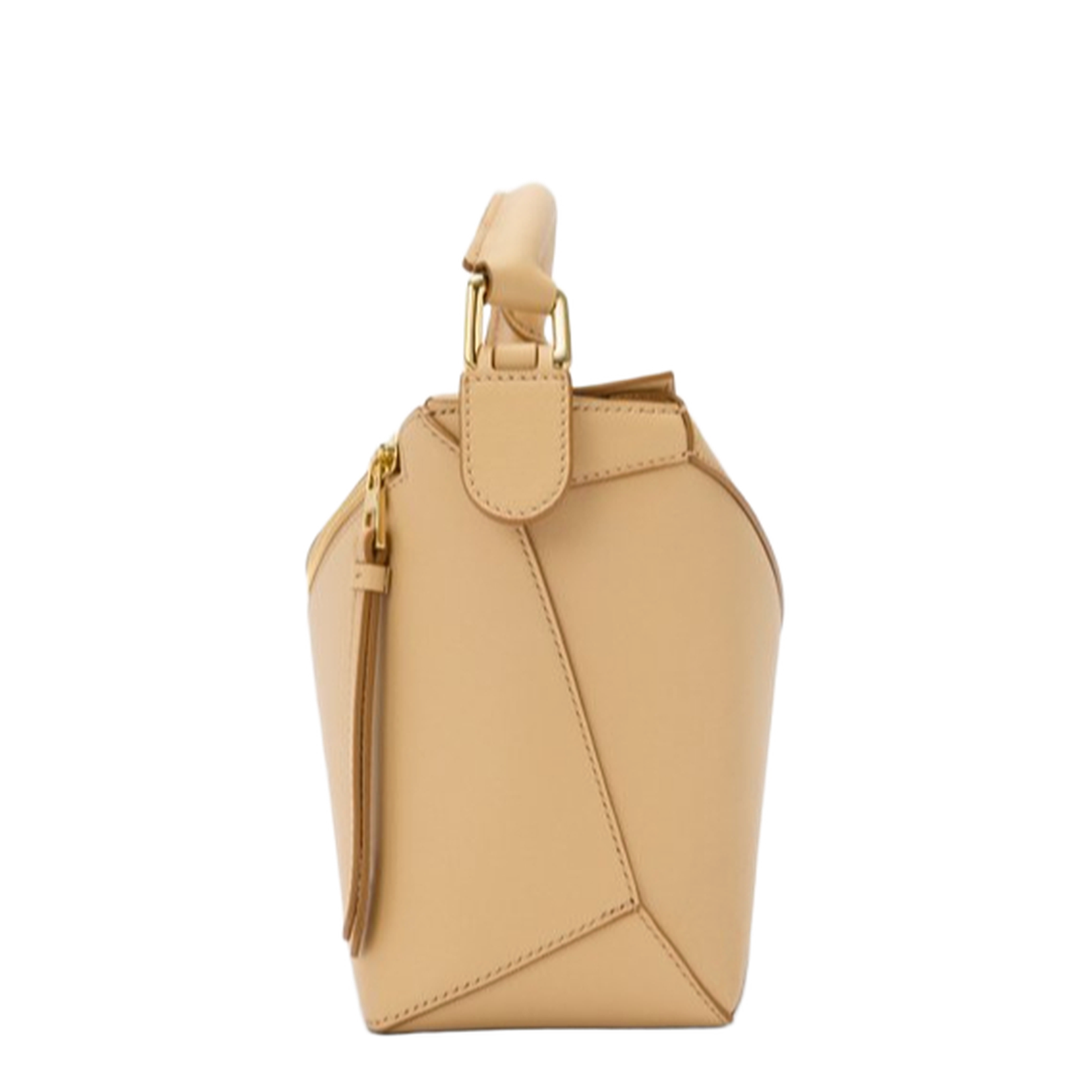 Small Puzzle Edge Bag in Classic Calfskin Beige