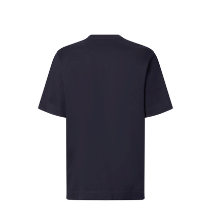 MAYFEYR - Fendi - Dark Blue Cotton T-Shirt With Logo - FY0936AW0XF0QG0