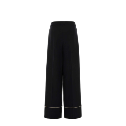 MAYFEYR - Fendi - Black Wool Silk Pants - FR6678AC4GF0GME