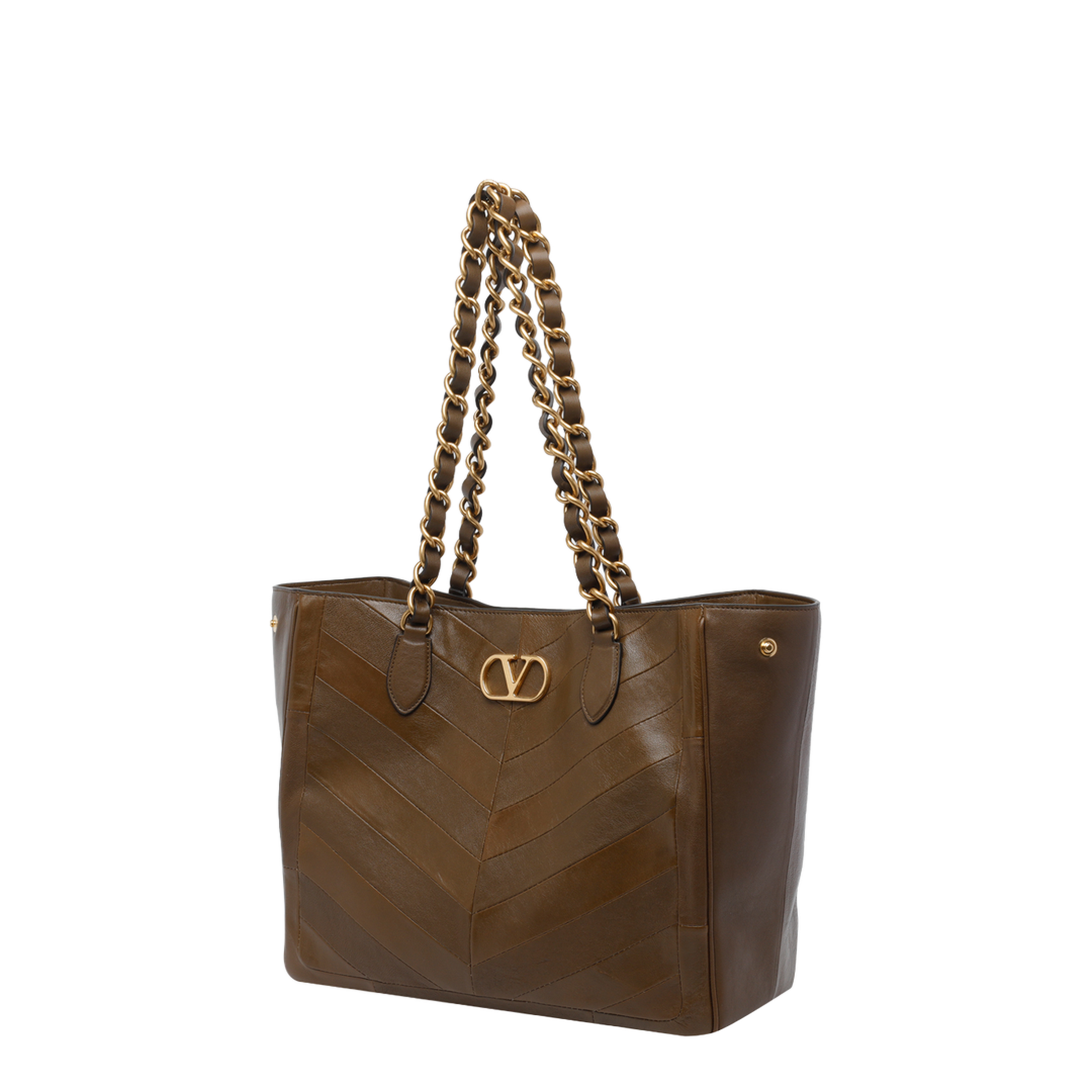 Laseine Chevron Motif Shopping Bag