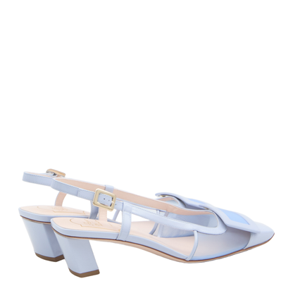 Mesh Slingback Pumps