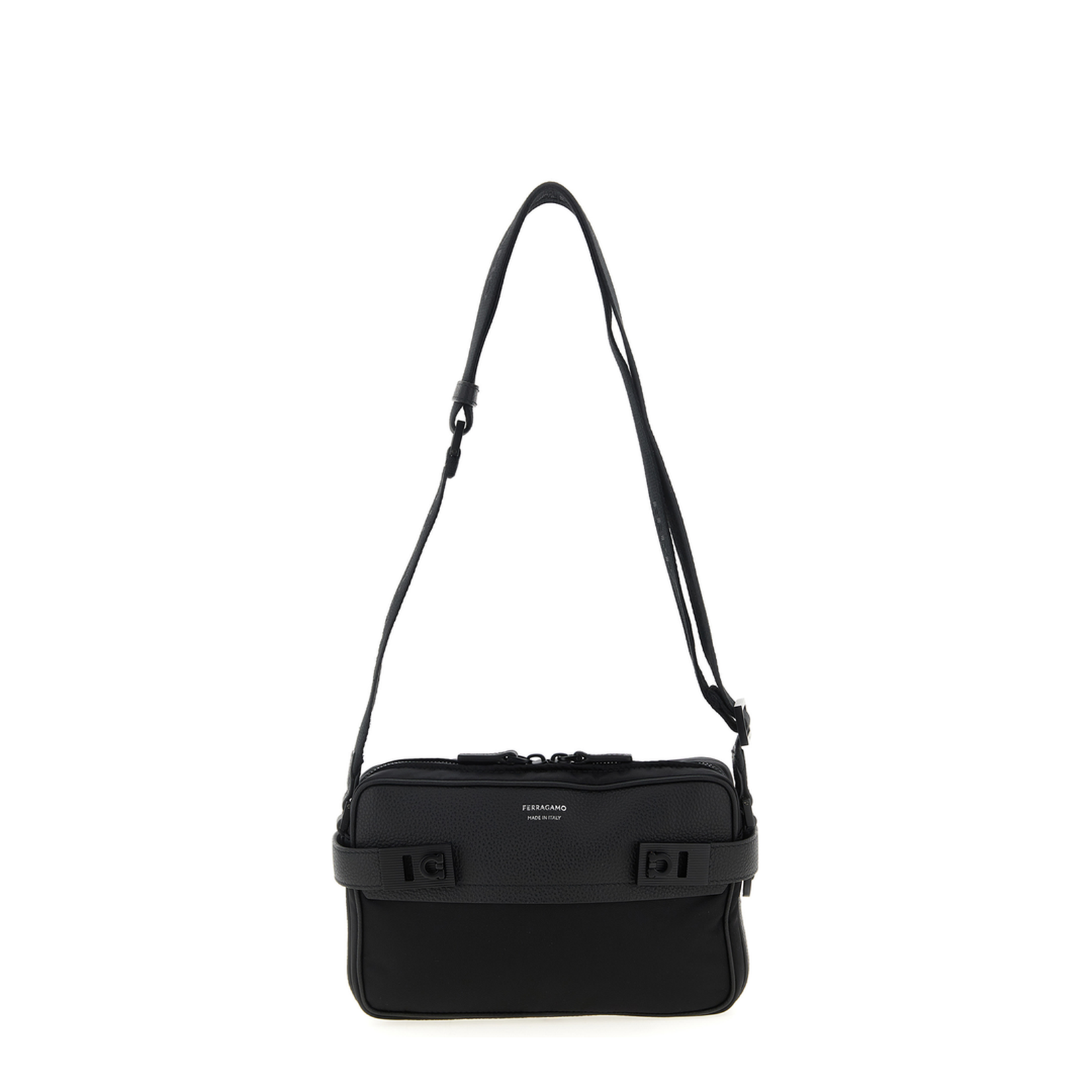 Crossbody Bag with Gancini Buckles