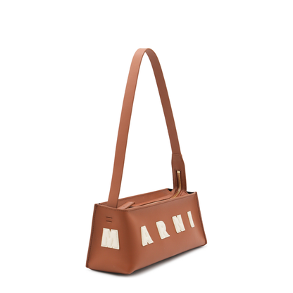 Museo Compact Baguette Bag Calfskin - Moca/Ivory