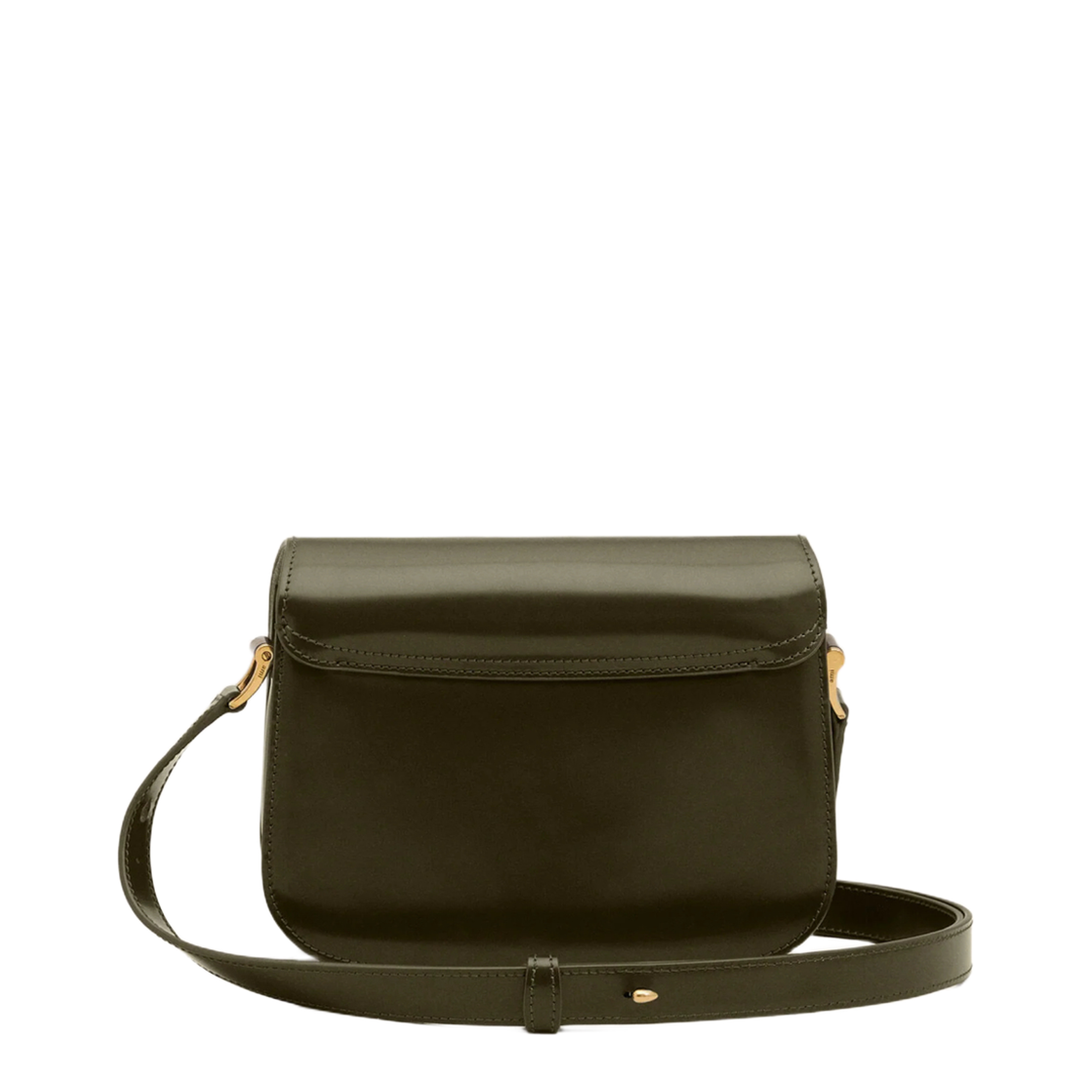 Dark Khaki Green Cow Leather Bag