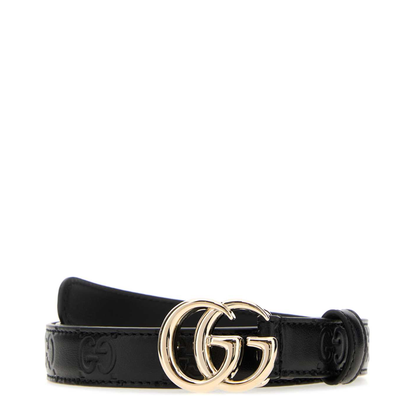 MAYFEYR - Gucci - Black Leather Gg Marmont Belt - 409417AAD5L1000