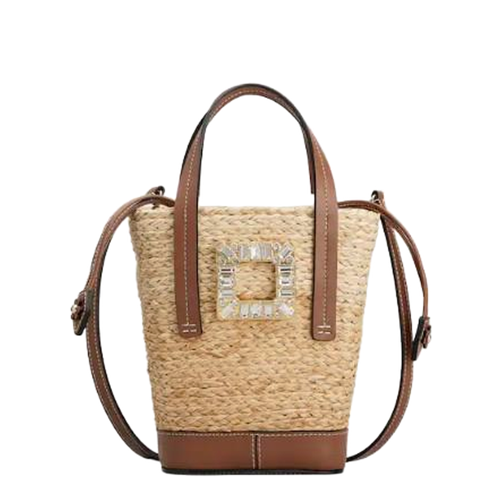 Skate Bucket Bag in Raffia