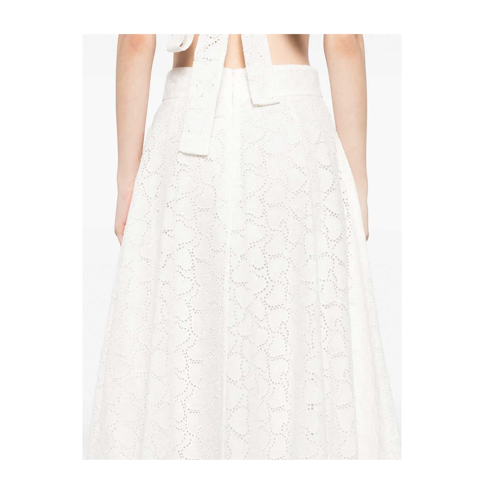 White linen skirt
