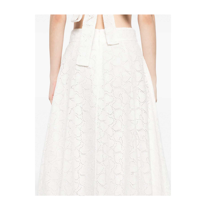 White linen skirt