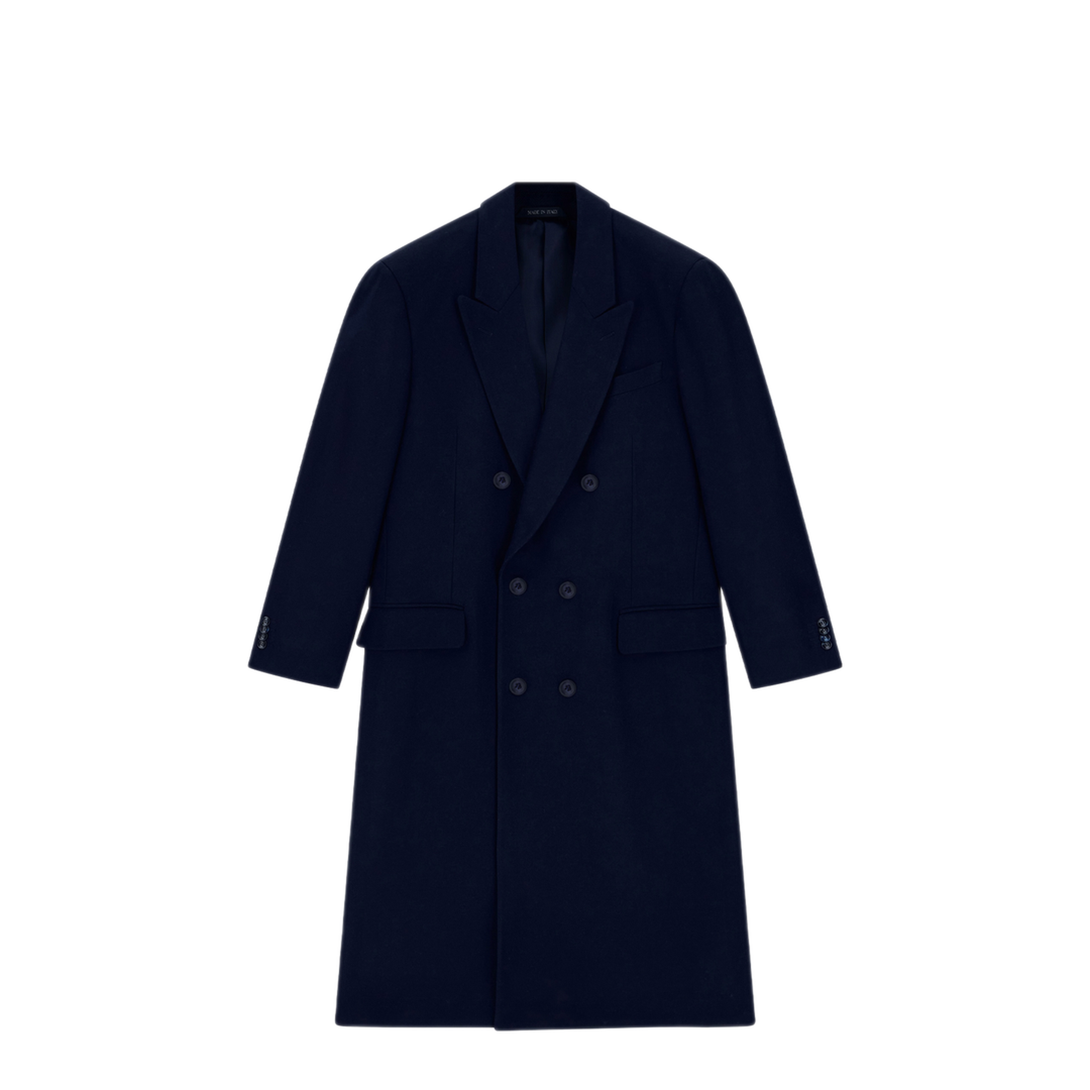MAYFEYR - GIORGIO ARMANI - Wool Cashmere Chevron Double Breasted Coat - GM004489TE23872UB115